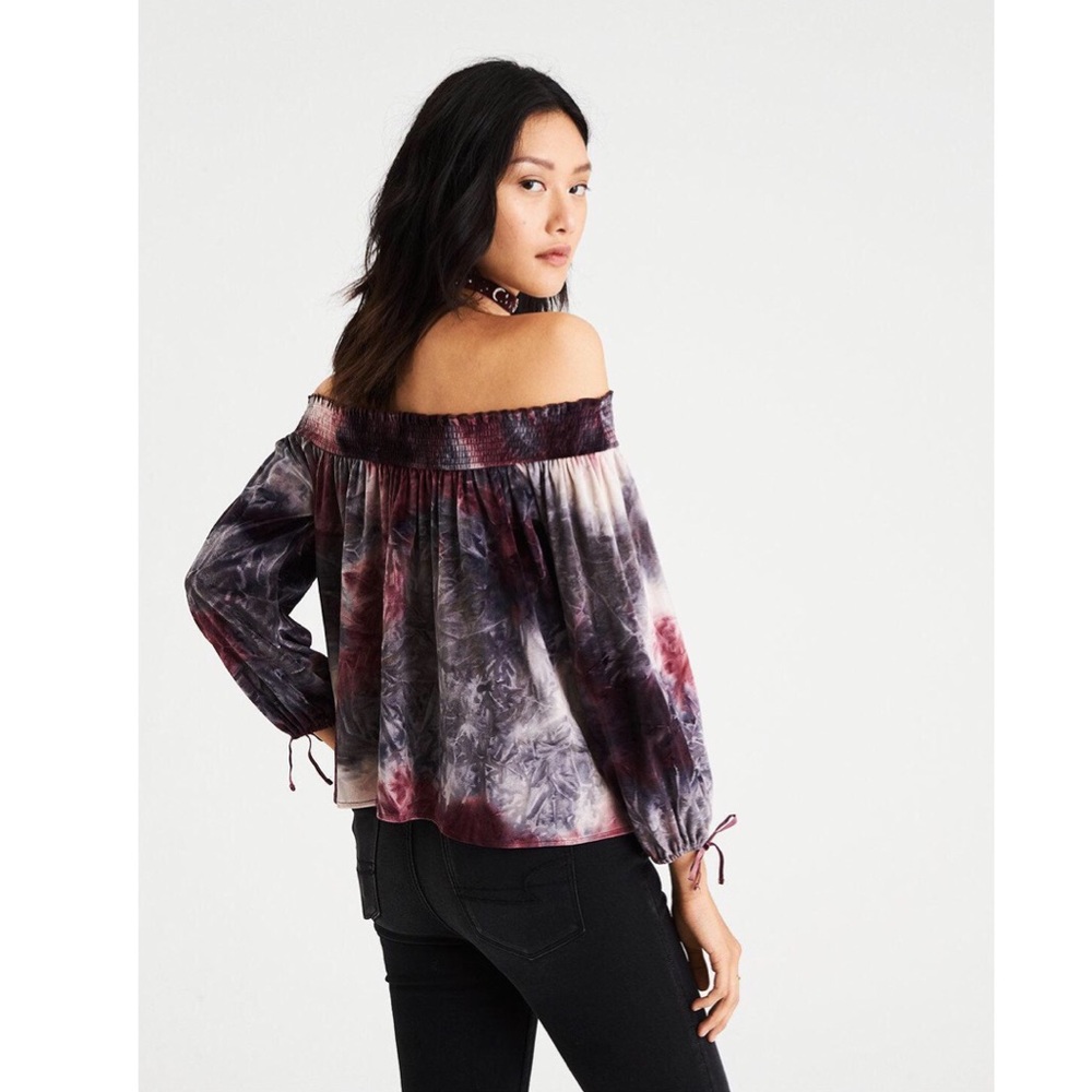Velvet Off the Shoulder Top